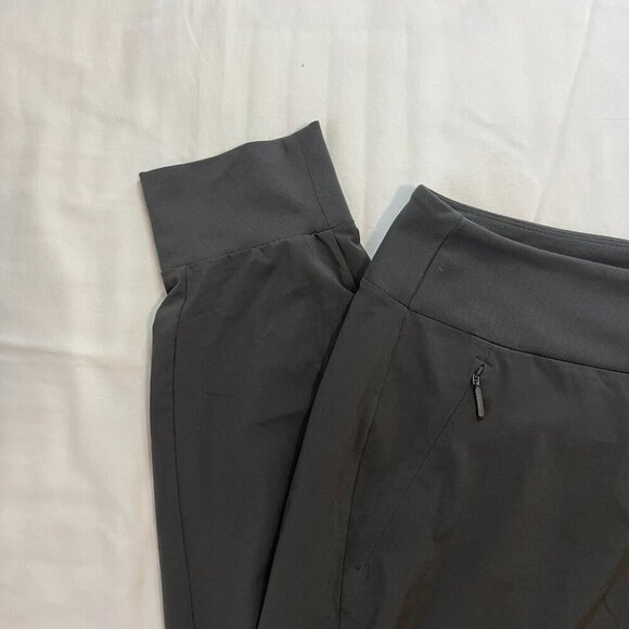Athleta Dark Gray 7/8 Cropped Lightweight High Waist Athletic Pants | Size 12 - Picture 2 of 5